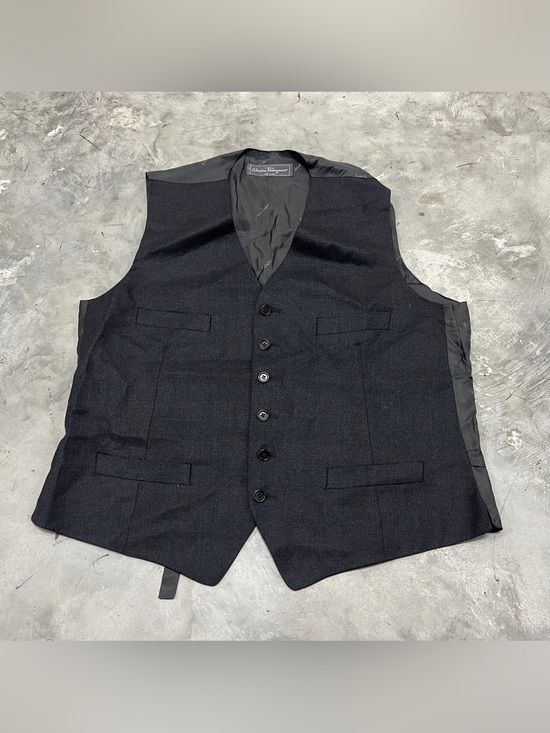 Salvatore Ferragamo Other - Salvatore feragamo vest men's Size 56 Navygilet 6 button waistcoat designer